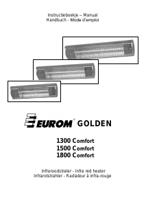 Manual Eurom Golden 1300 Patio Heater