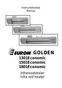 Manual Eurom Golden 1301 Economic Patio Heater