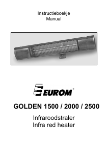 Manual Eurom Golden 1500 Patio Heater