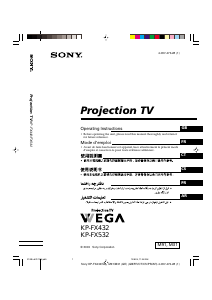 Handleiding Sony KP-FX532M91 Televisie