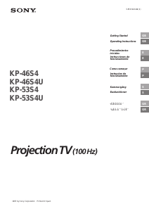 Bruksanvisning Sony KP-53S4U TV