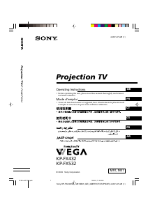 Manual Sony KP-FX432M91 Television