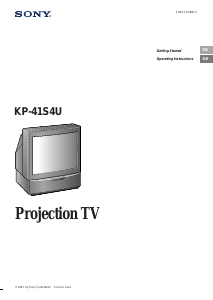 Handleiding Sony KP-41S4U Televisie