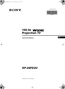 Handleiding Sony KP-44PX2U Televisie