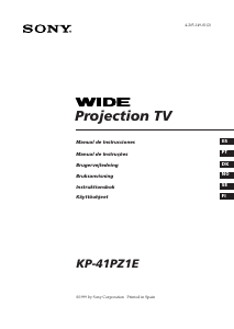 Käyttöohje Sony KP-41PZ1E Televisio