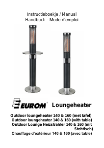 Mode d’emploi Eurom Outdoor Lounge 140 Radiateur de terrasse