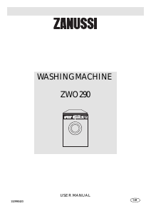Handleiding Zanussi ZWO 290 Wasmachine