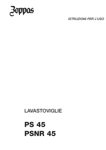 Manuale Zoppas PSNR45 Lavastoviglie