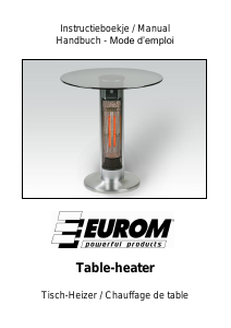 Manual Eurom Outdoor Table Patio Heater