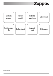 Manuál Zoppas PDT10002FK Myčka na nádobí