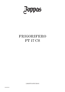 Manuale Zoppas PT17CS Frigorifero