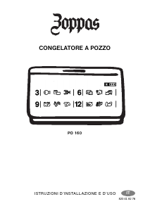 Manuale Zoppas PO160 Congelatore