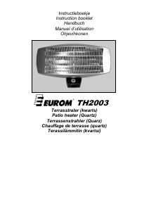 Käyttöohje Eurom TH2003 Patiolämmitin