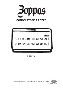 Manuale Zoppas PO381M Congelatore