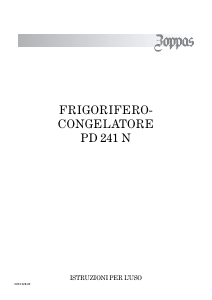 Manuale Zoppas PD241N Frigorifero-congelatore