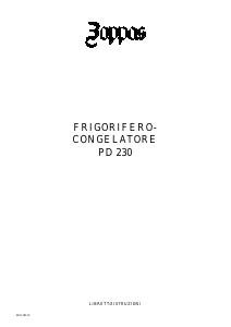 Manuale Zoppas PD230 Frigorifero-congelatore