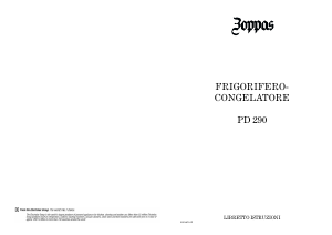 Manuale Zoppas PD290 Frigorifero-congelatore