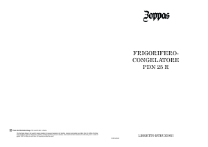 Manuale Zoppas PDN25R Frigorifero-congelatore