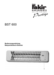 Bedienungsanleitung Fakir BST 600 Heizgerät