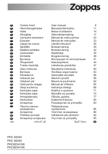 Руководство Zoppas PHC62340XK Кухонная вытяжка