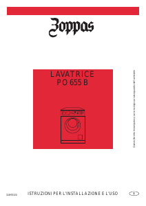 Manuale Zoppas PO655B Lavatrice