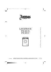 Manuale Zoppas PR503C Lavatrice