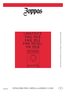 Manuale Zoppas PM705B Lavatrice