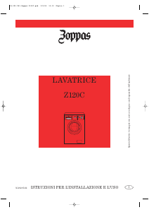 Manuale Zoppas Z120C Lavatrice