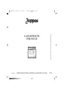 Manuale Zoppas PM833B Lavatrice