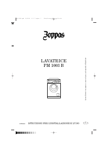 Manuale Zoppas PM1003B Lavatrice