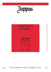 Manuale Zoppas PR454C Lavatrice