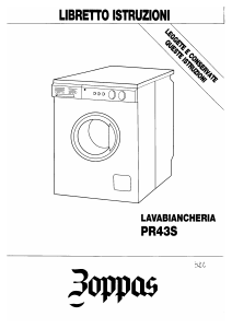 Manuale Zoppas PR43S Lavatrice