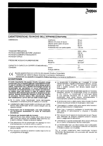 Manuale Zoppas PSR620 Lavatrice