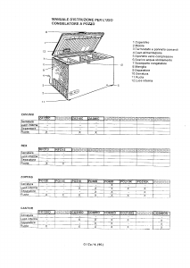 Manuale Zoppas PO210K Congelatore