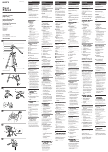Manual de uso Sony VCT-R640 Trípode