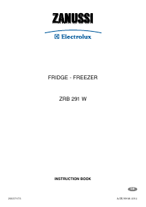 Manual Zanussi-Electrolux ZRB291W Fridge-Freezer