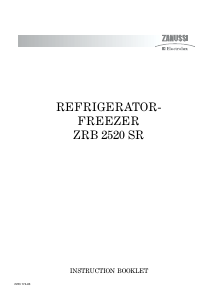 Manual Zanussi-Electrolux ZRB2520SR Fridge-Freezer