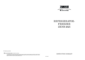 Handleiding Zanussi-Electrolux ZENB2625 Koel-vries combinatie