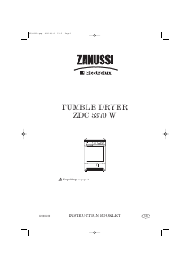 Manual Zanussi-Electrolux ZDC5370W Dryer