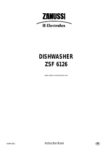 Manual Zanussi-Electrolux ZSF6126 Dishwasher