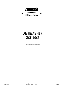 Manual Zanussi-Electrolux ZSF6066S Dishwasher