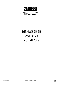 Manual Zanussi-Electrolux ZSF4123S Dishwasher