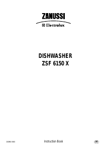 Manual Zanussi-Electrolux ZSF6150S Dishwasher