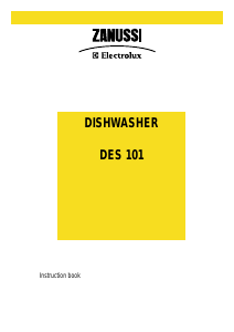Manual Zanussi-Electrolux DES101 Dishwasher