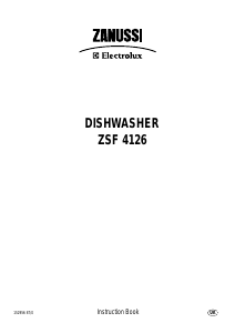 Manual Zanussi-Electrolux ZSF4126 Dishwasher