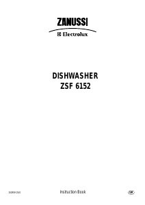 Manual Zanussi-Electrolux ZSF6152 Dishwasher