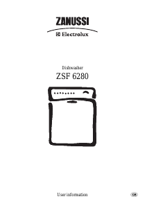 Manual Zanussi-Electrolux ZSF6280 Dishwasher