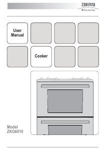 Bruksanvisning Zanussi-Electrolux ZKG6010WN Spis