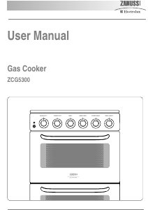 Manual Zanussi-Electrolux ZCG5300WL Range