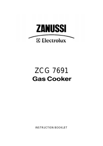Handleiding Zanussi-Electrolux ZCG7691XN Fornuis